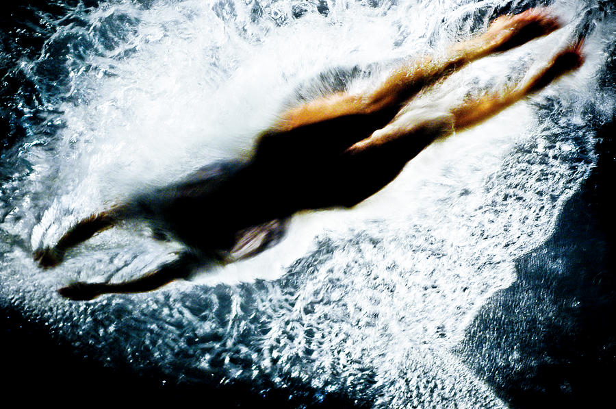 Woman Diving Into Water Photograph by Grace Oda