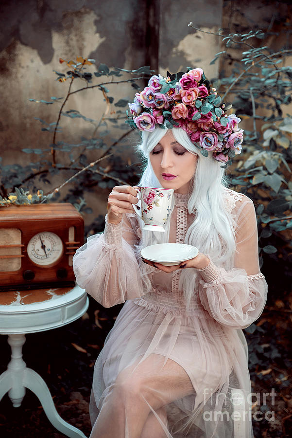 Woman Drinking Tea Photograph by Asashka