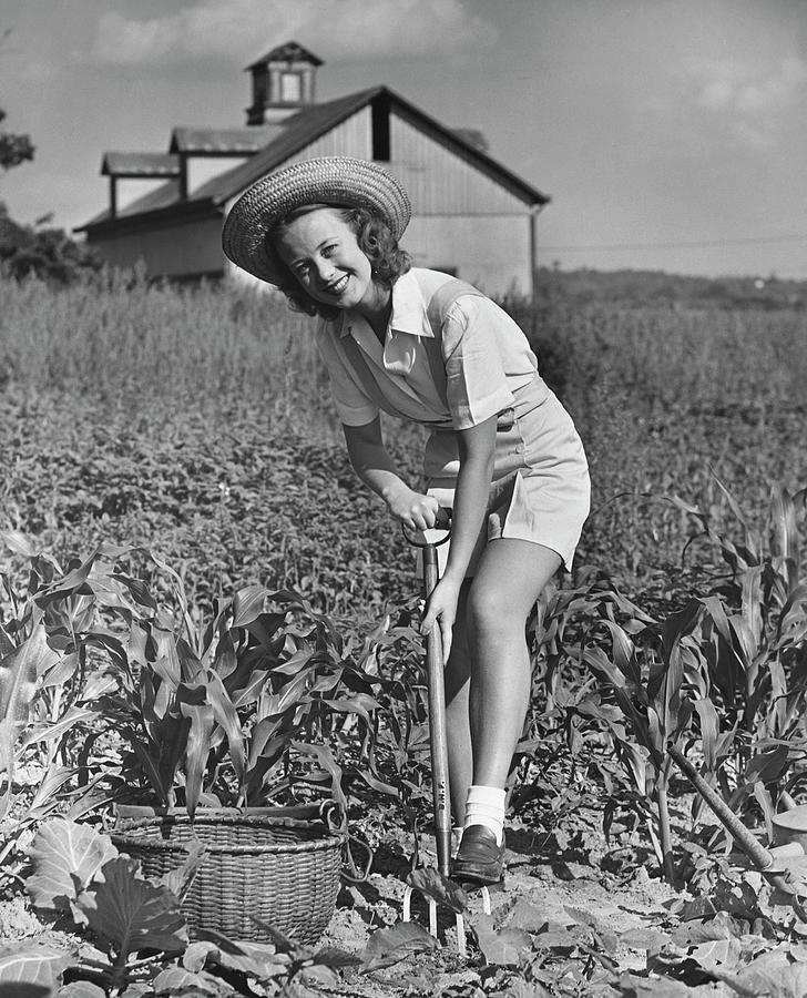 Woman, Farmer Photograph by George Marks