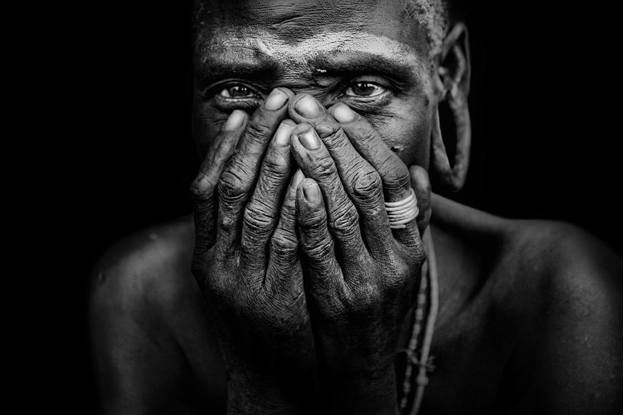Ethiopia Photograph - Woman From Mursi Tribe Siyp by Svetlin Yosifov