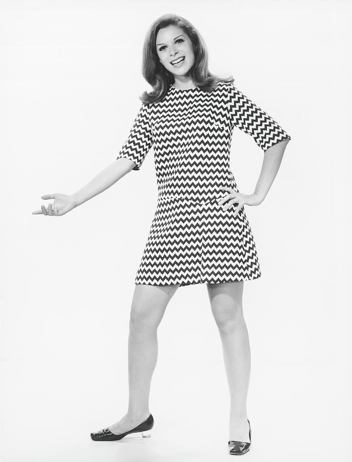 Woman Gesturing In Studio, B&w Photograph by George Marks