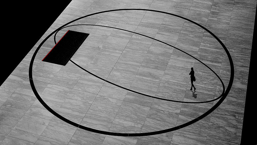 Architecture Photograph - Woman In A Circle by Inge Schuster