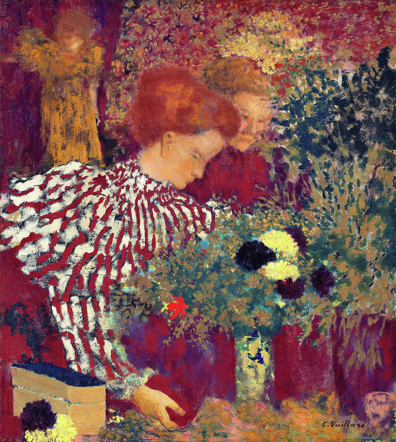 Woman in a Striped Dress - Digital Remastered Edition Painting by Edouard Vuillard
