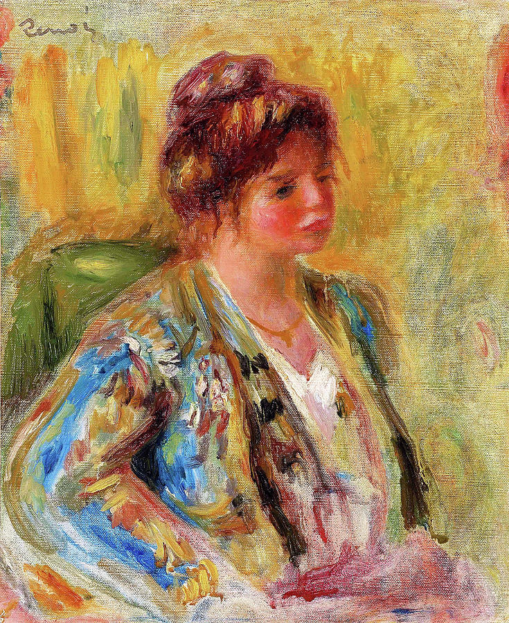 Paris Painting - Woman in oriental costume - Digital Remastered Edition by Pierre-Auguste Renoir