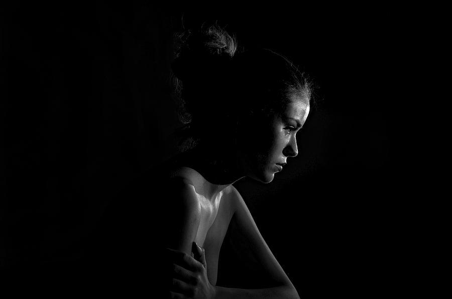 Woman In The Dark.. Photograph by M. Behe?ti Haznedar