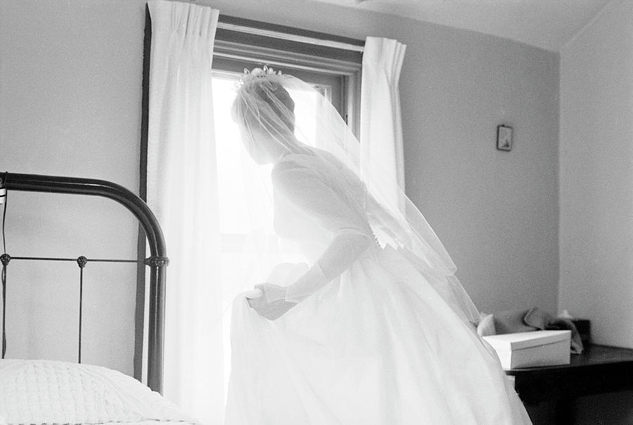 Actor Photograph - Woman in Wedding Dress by Michael Rougier