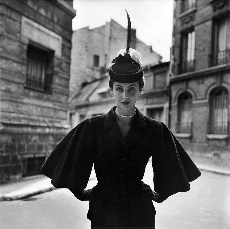 Woman Modeling A Full Sleeved Suit by Gordon Parks