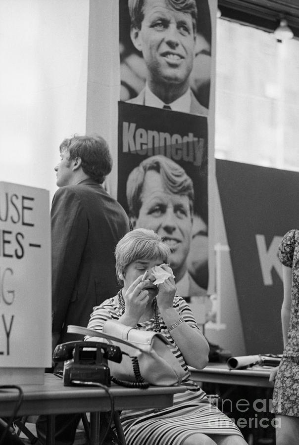 Woman Mourning Robert F. Kennedy Photograph by Bettmann