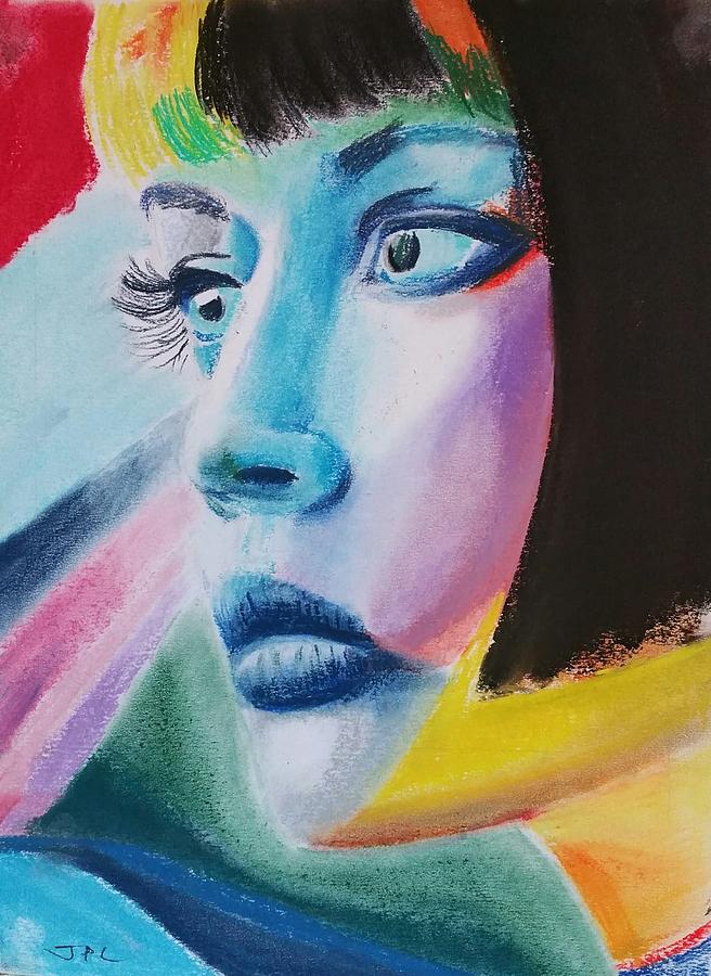 Woman of the future Pastel by Joshua Lenihan - Pixels