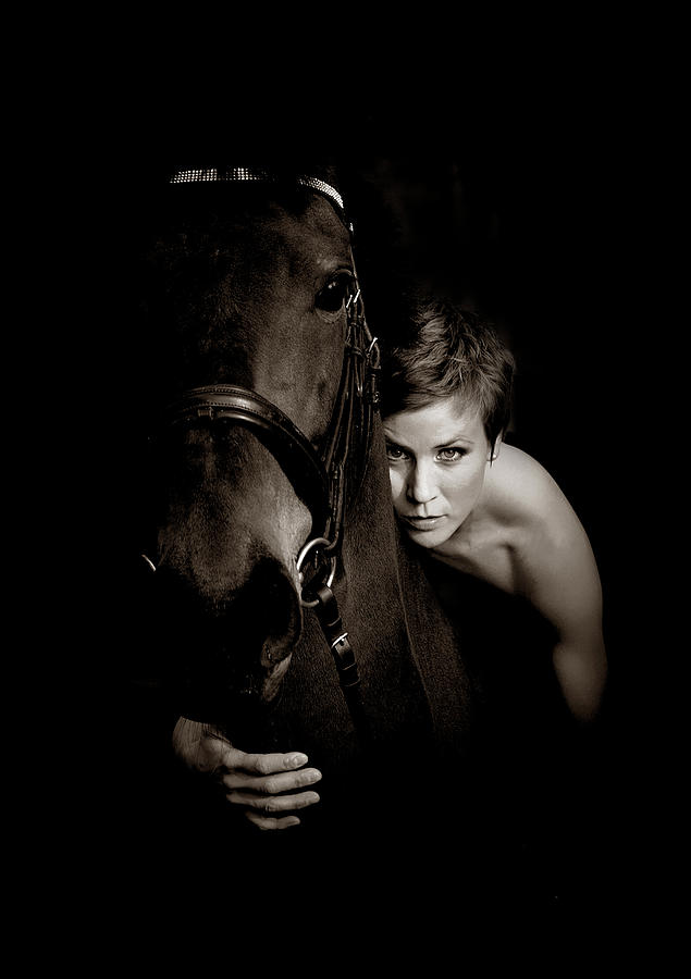 Woman On Horse Photograph by Www.wm Artphoto.se
