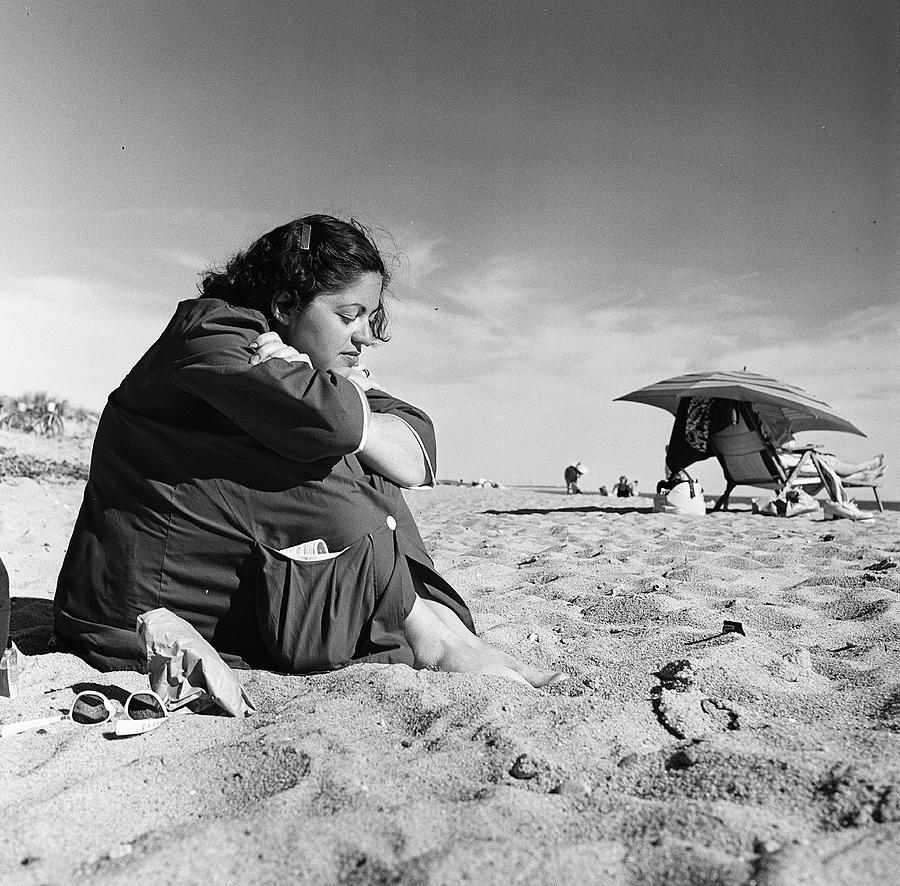 Woman On The Beach Photograph by Rae Russel