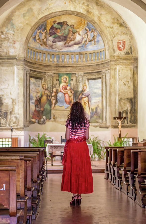 Woman Praying In Church Photograph by Vivida Photo PC