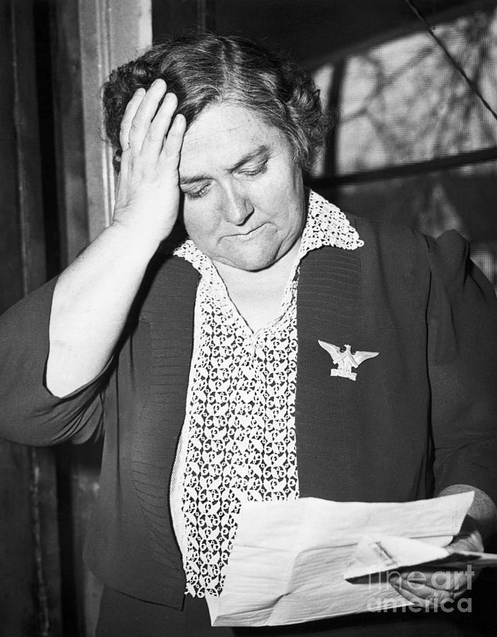 Woman Reading Telegram Photograph by Bettmann