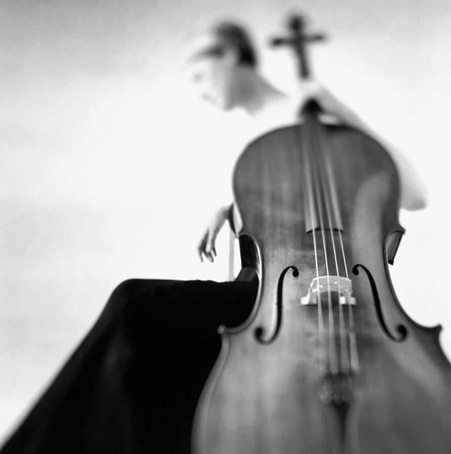 Woman Sitting In Gown Holding Cello Photograph by Getty Images Woman Sitting In Gown Holding Cello Photograph by Getty Images