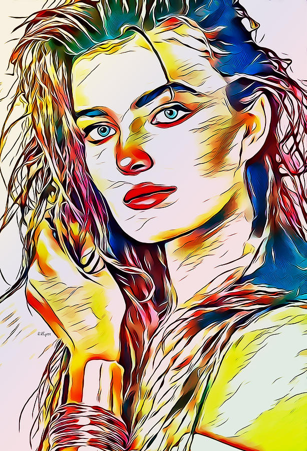 Woman soft pop 4 Digital Art by Nenad Vasic - Fine Art America