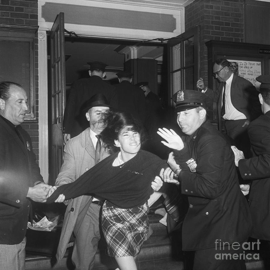 Woman Struggling To Get Away From Police Photograph by Bettmann