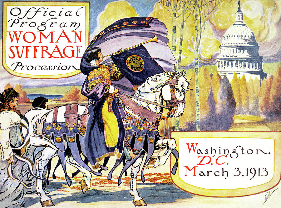 Woman Suffrage Procession Painting by Dale