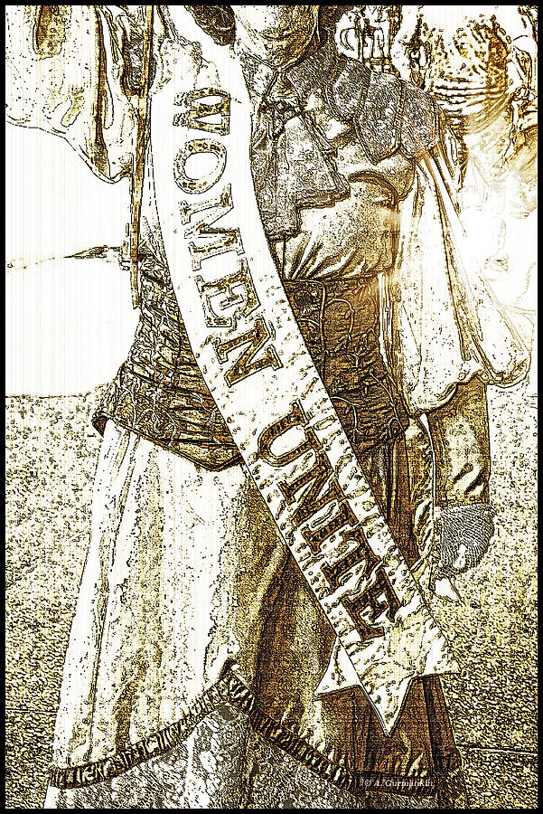 Woman Suffragette Digital Art by A Macarthur Gurmankin - Pixels