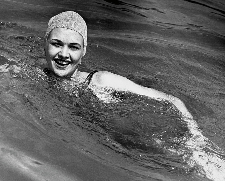Woman Swimming Photograph by George Marks