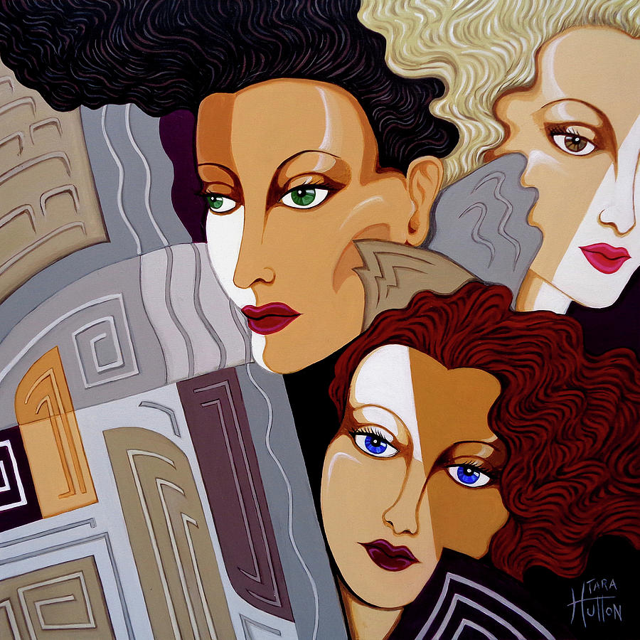 Woman Times Three Painting By Tara Hutton - Fine Art America