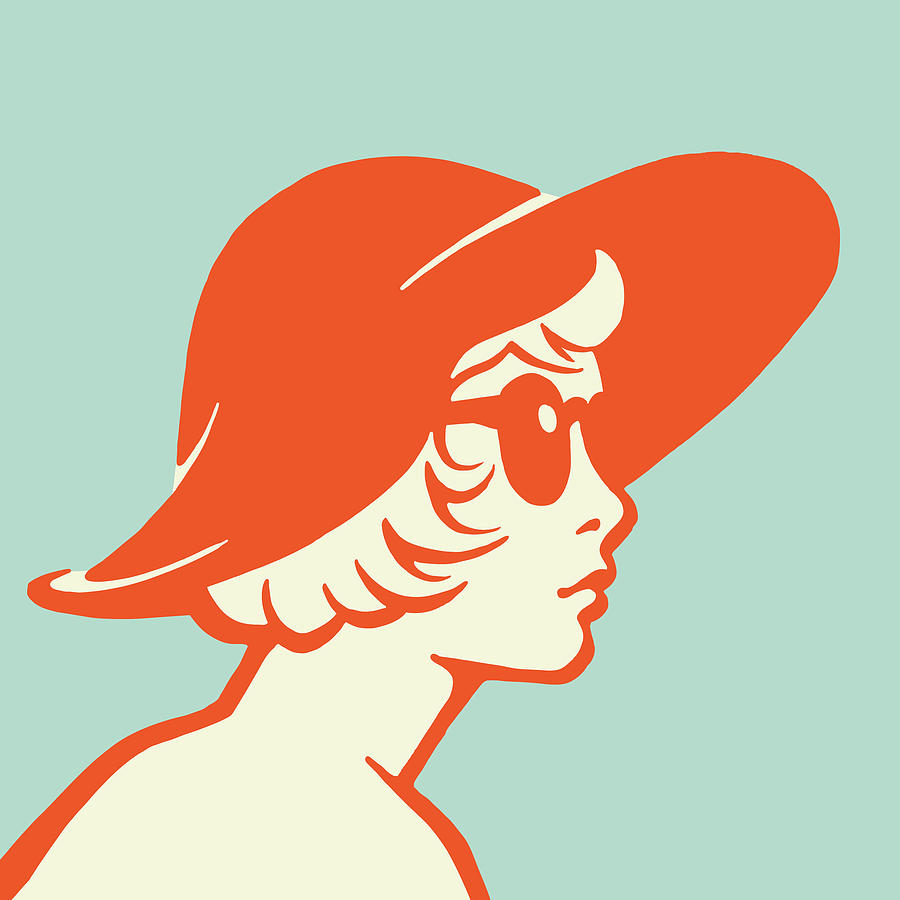 A girl wearing Sun Hat and Sunglass, Draw a girl