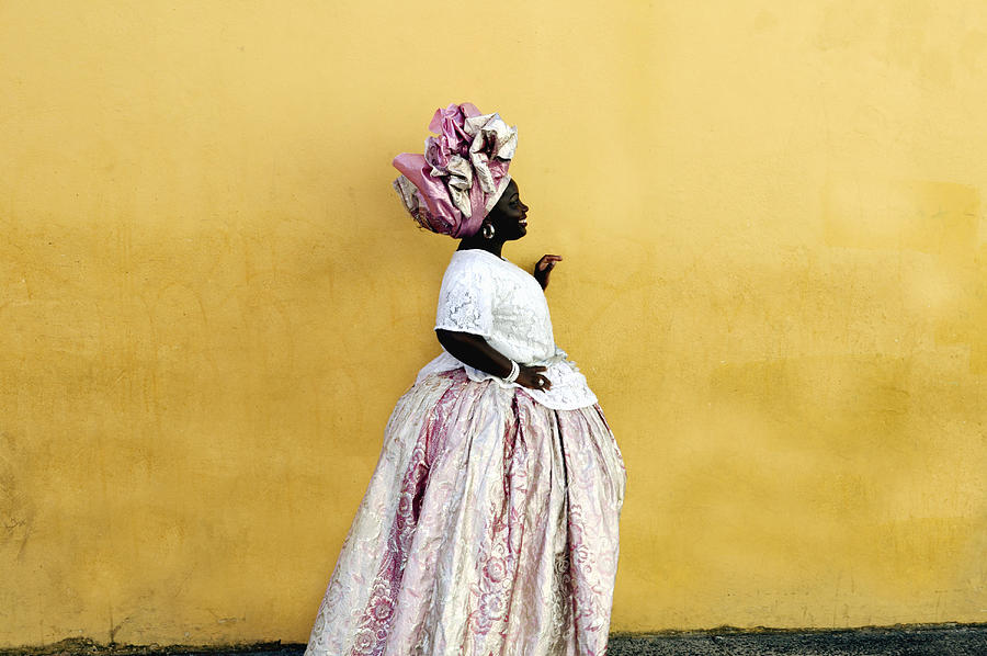 Woman Wearing Traditional Brazilian Photograph by Buena Vista Images Woman Wearing Traditional Brazilian Photograph by Buena Vista Images