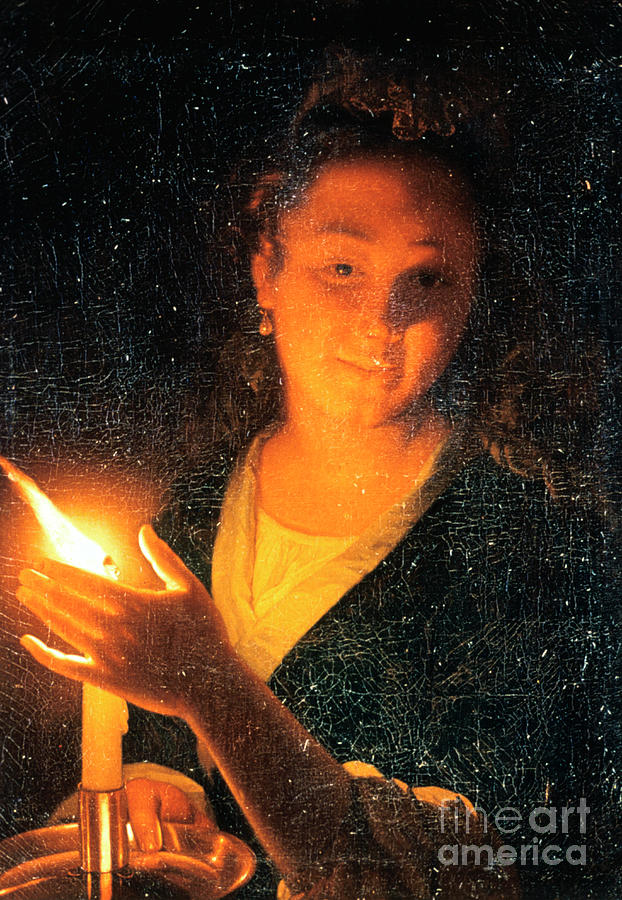 Woman With Candle, Late 1660s. Artist by Print Collector