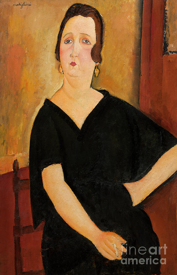 Woman with Cigarette Painting by Amedeo Modigliani