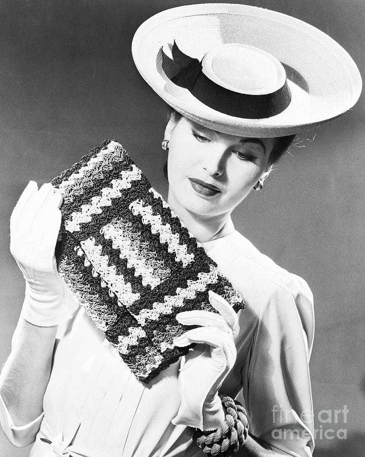 Woman With Designer Handbag Photograph by Bettmann