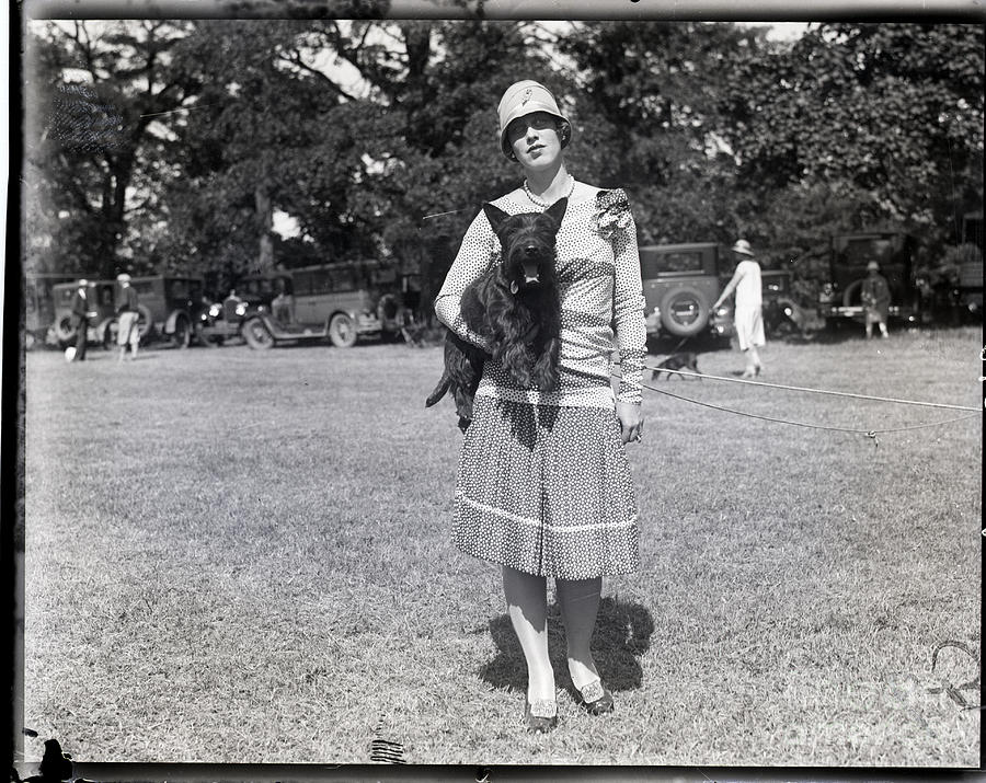 Woman With Her Prize Winning Terrier Photograph by Bettmann