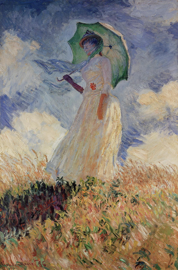 Woman With Parasol Painting - Woman With Parasol by Masters Collection
