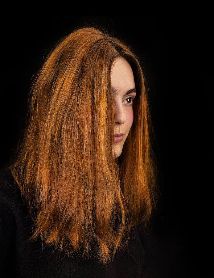 Woman With Red Hair Photograph by Michael Allmaier