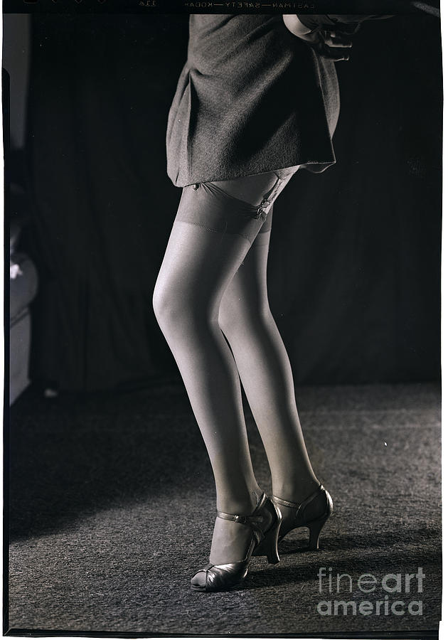 Womans Legs In Stockings Photograph By Bettmann 