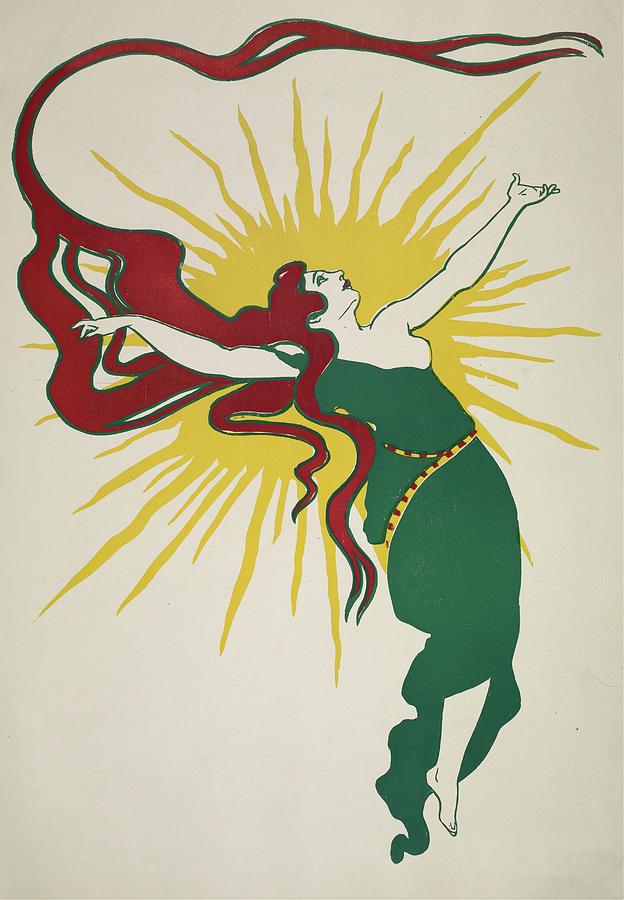 Art Nouveau Painting - Womans With Out-stretched Arms by Unknown