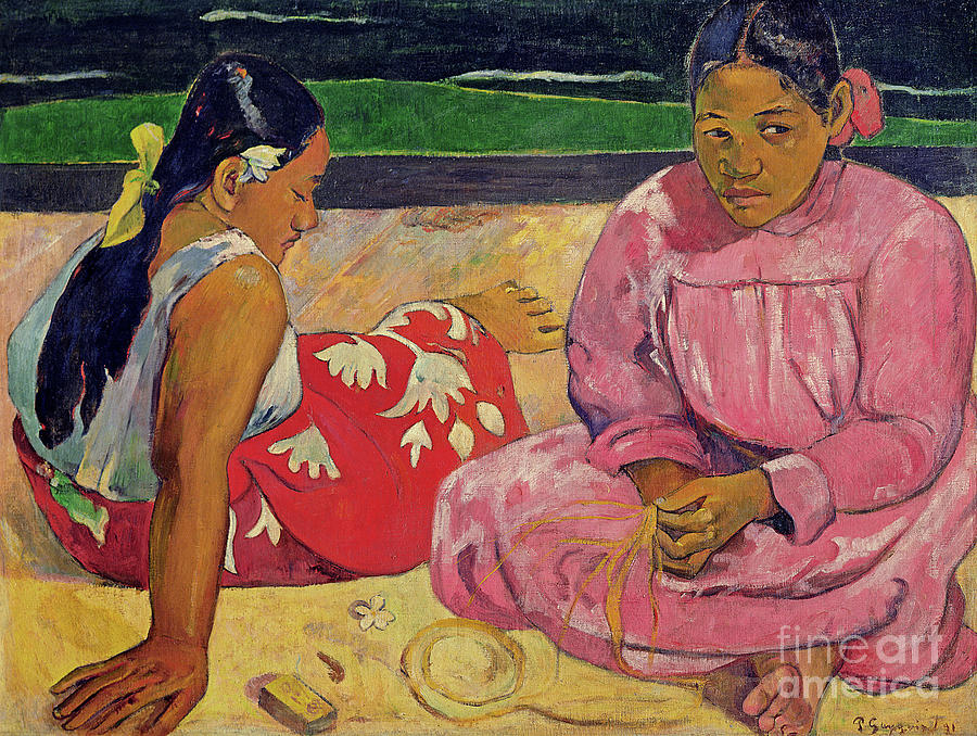 Women Of Tahiti, On The Beach, 1891 Painting by Paul Gauguin