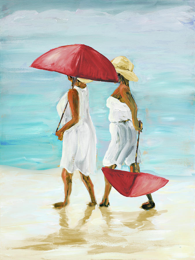 Beach Painting - Women On Beach IIi by South Social D