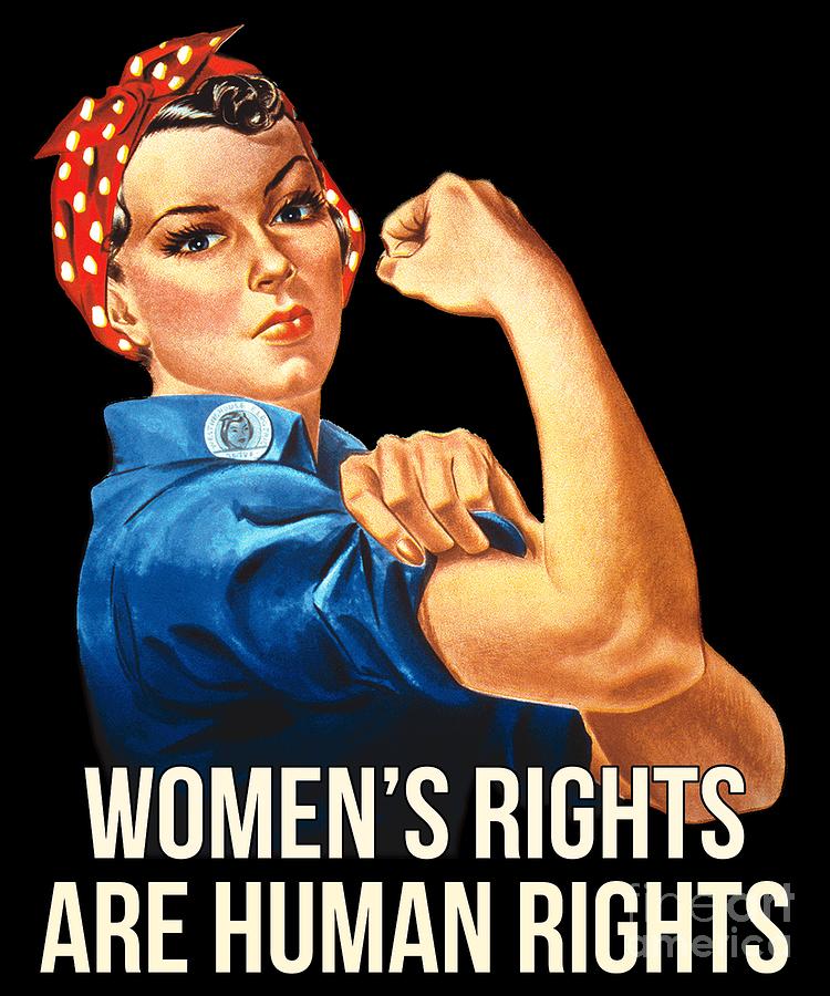 Womens Rights Are Human Rights TShirt Digital Art by Flippin Sweet Gear