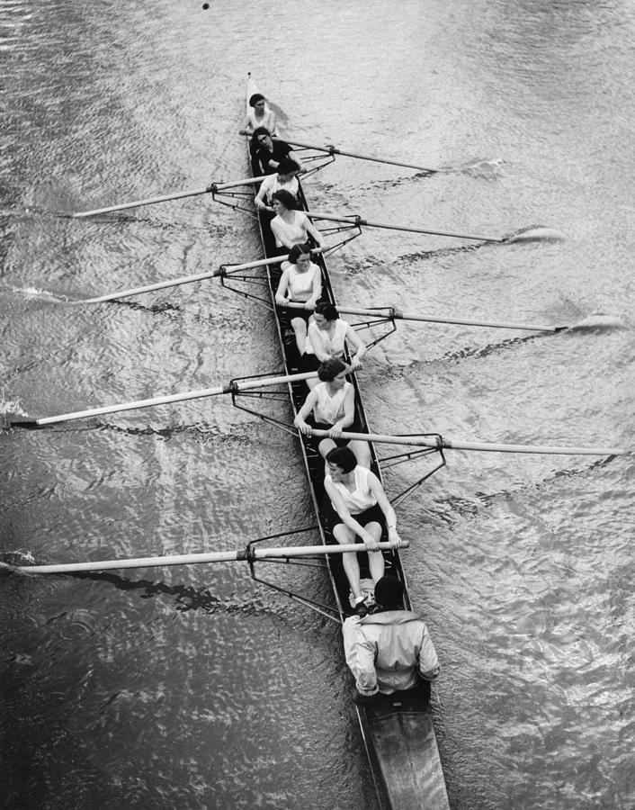 Womens Rowing Photograph by William Vanderson