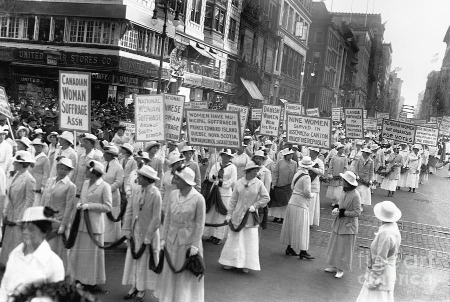 Womens Suffrage Parade by Bettmann