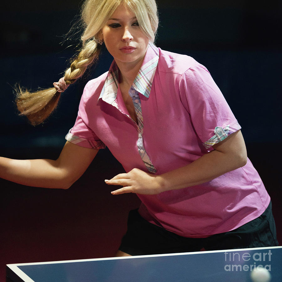 Womens Table Tennis Photograph by Microgen Images/science Photo Library
