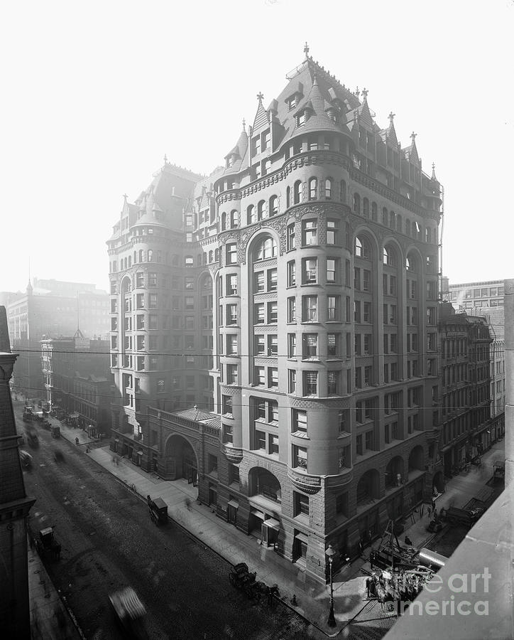 Womens Temple Building At 102 To 116 South Lasalle Street, Chicago, Illinois, Usa, 1905 Photograph by Barnes And Crosby