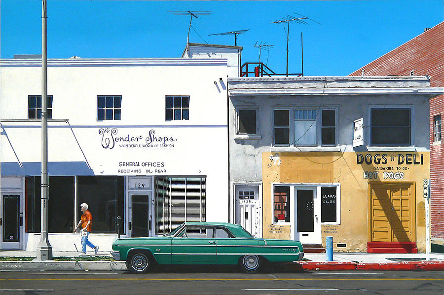 Wonder Shops Painting by Michael Ward