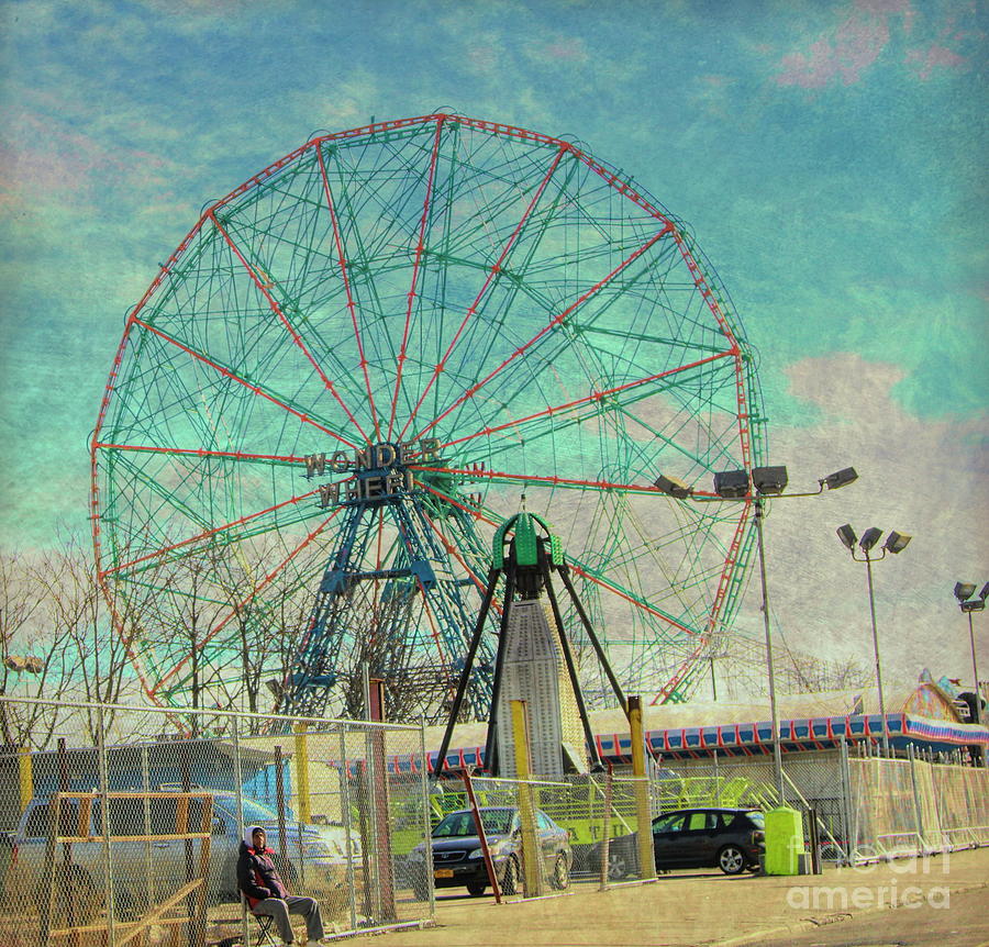 Wonder Wheel Coney Island I  Photograph by Chuck Kuhn