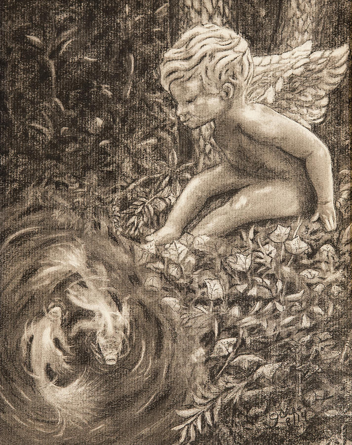 Wood Nymph Painting by Jan Chesler