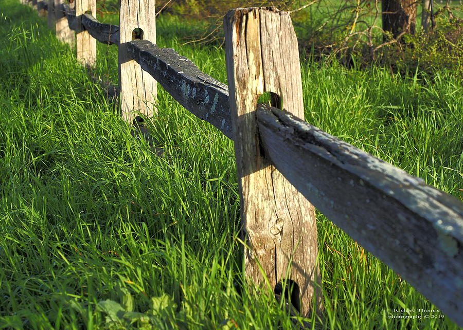 Wood Rail Fence Photograph by Richard Thomas
