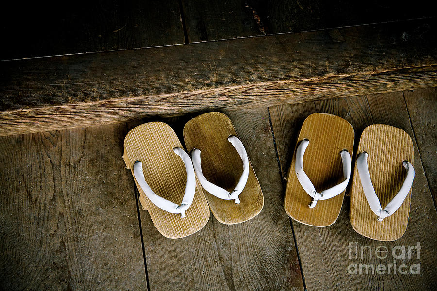Feet Photograph - Wood Sandals by Kenneth Dedeu Feet Photograph - Wood Sandals by Kenneth Dedeu