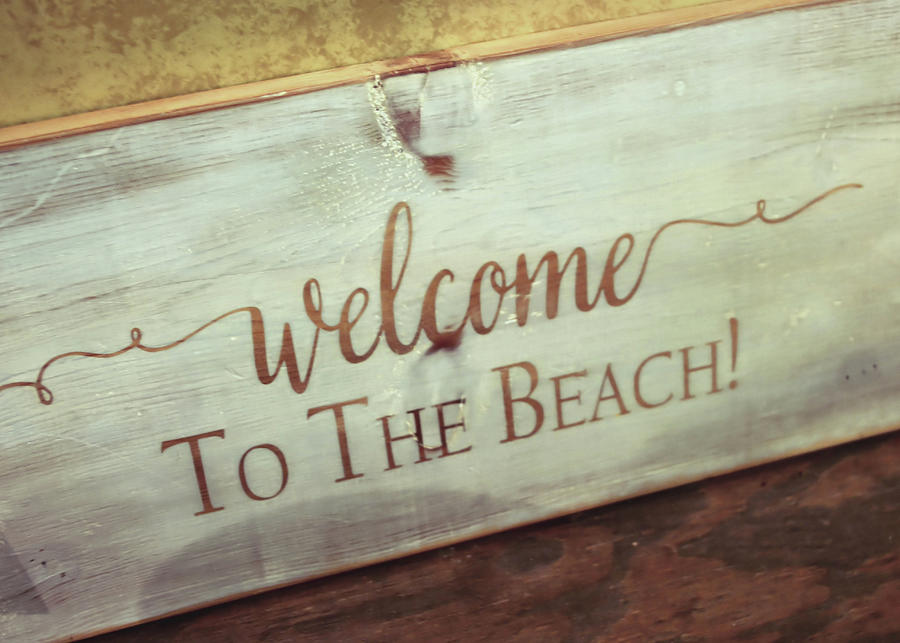 Beach Photograph - Wood Welcome by JAMART Photography