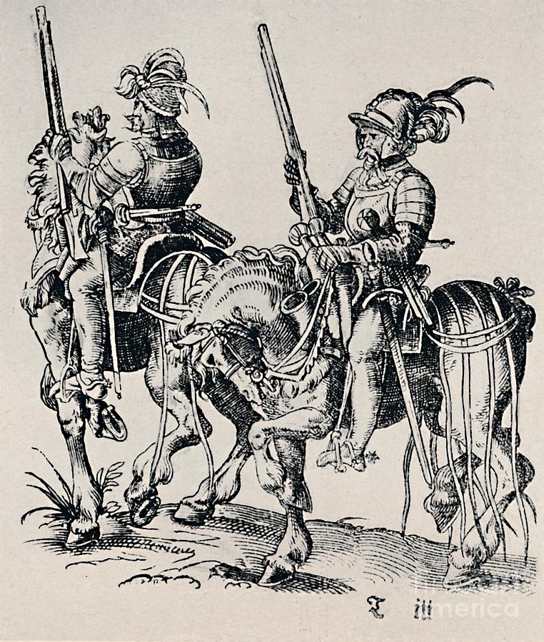 Woodcut By Jost Amman 1539-1591 Drawing by Print Collector