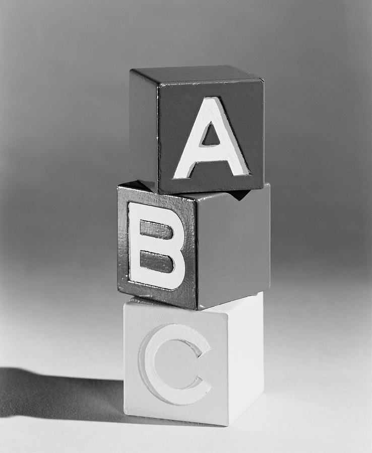 Wooden Alphabet Blocks Photograph by H. Armstrong Roberts