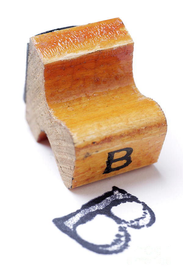 Wooden Alphabet Stamp Letter B Photograph by Donald Erickson | Pixels